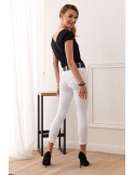 White jeans with holes 3880 - Online store - Boutique